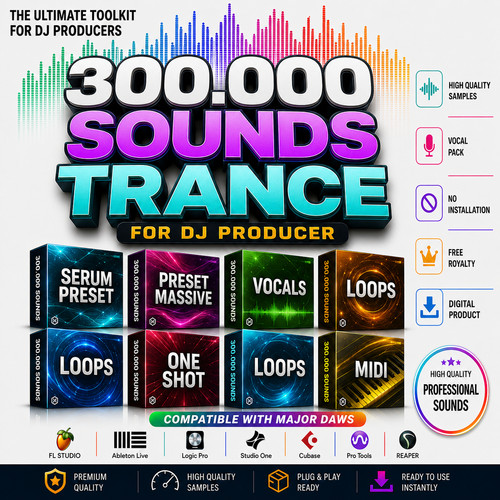 300 000 trance sounds - trance, dj